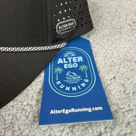 Alter Ego Running Hat Cap Black Coaster Snap Back Litchfield Pickleball NWT Mens - Picture 4 of 11
